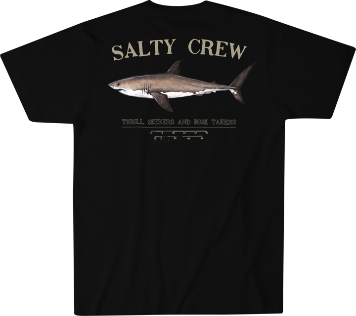 Salty Crew Men's Bruce Short-Sleeve Premium Tee Black Salty Crew