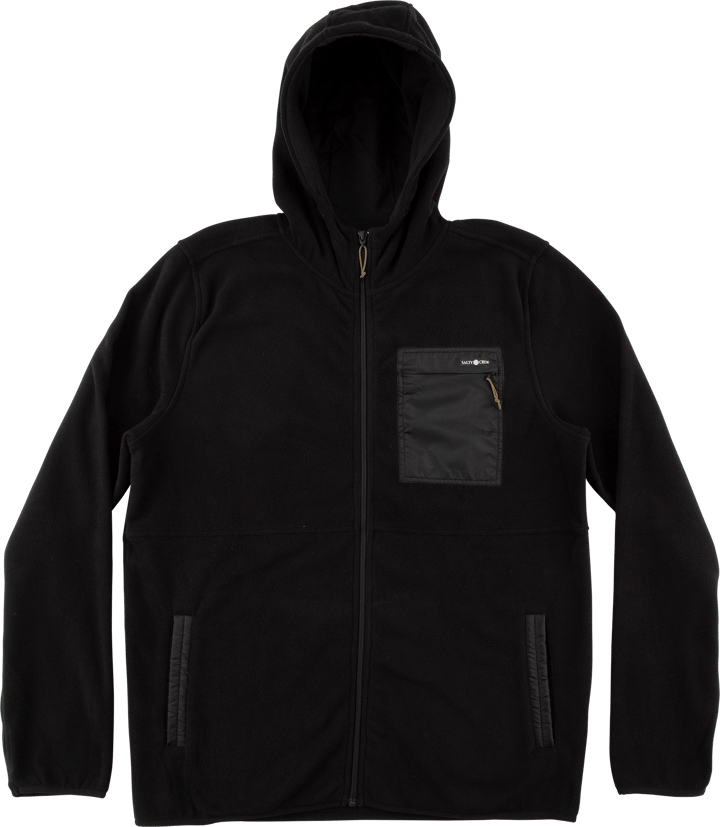 Salty Crew Men's Edgewater Full-Zip Hooded Fleece Black Salty Crew