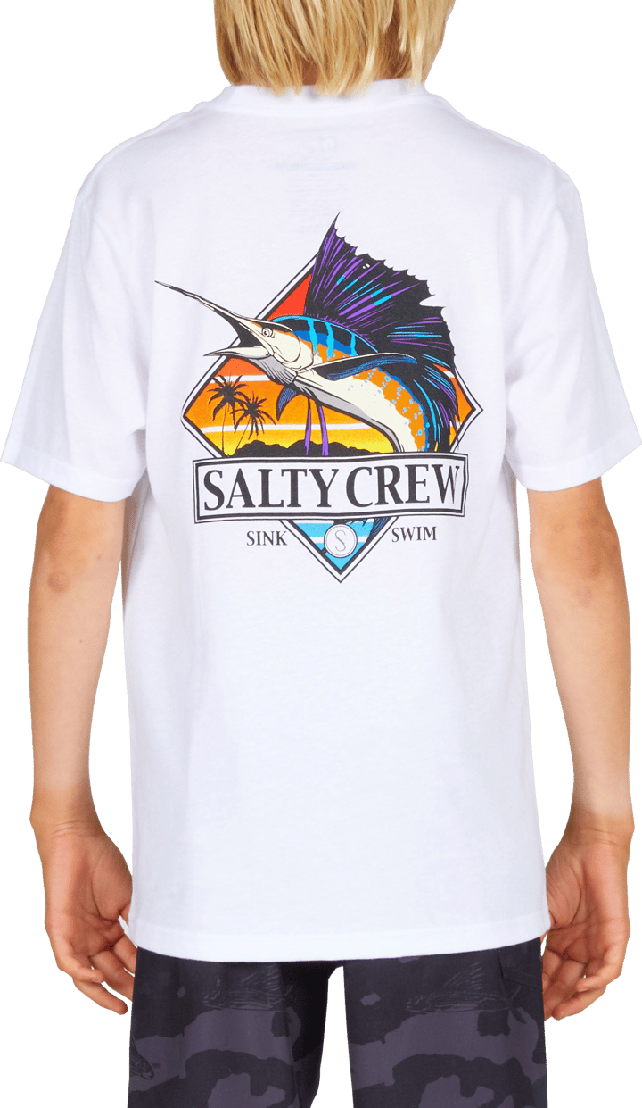 Salty Crew Kids' Gone Sailin Short-Sleeve Tee White Salty Crew