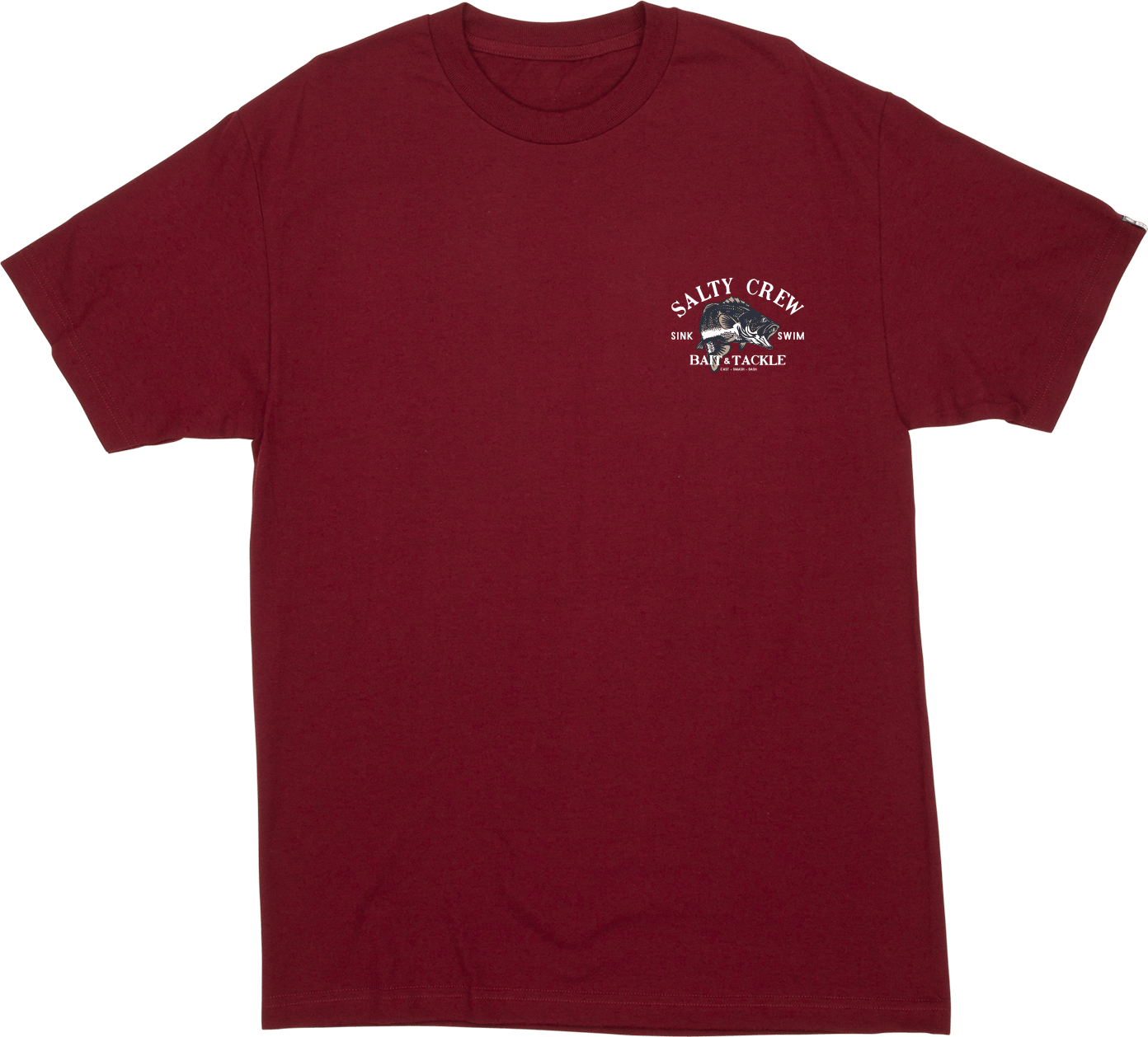 Salty Crew Men's Bass Man Standard S/S Tee Red