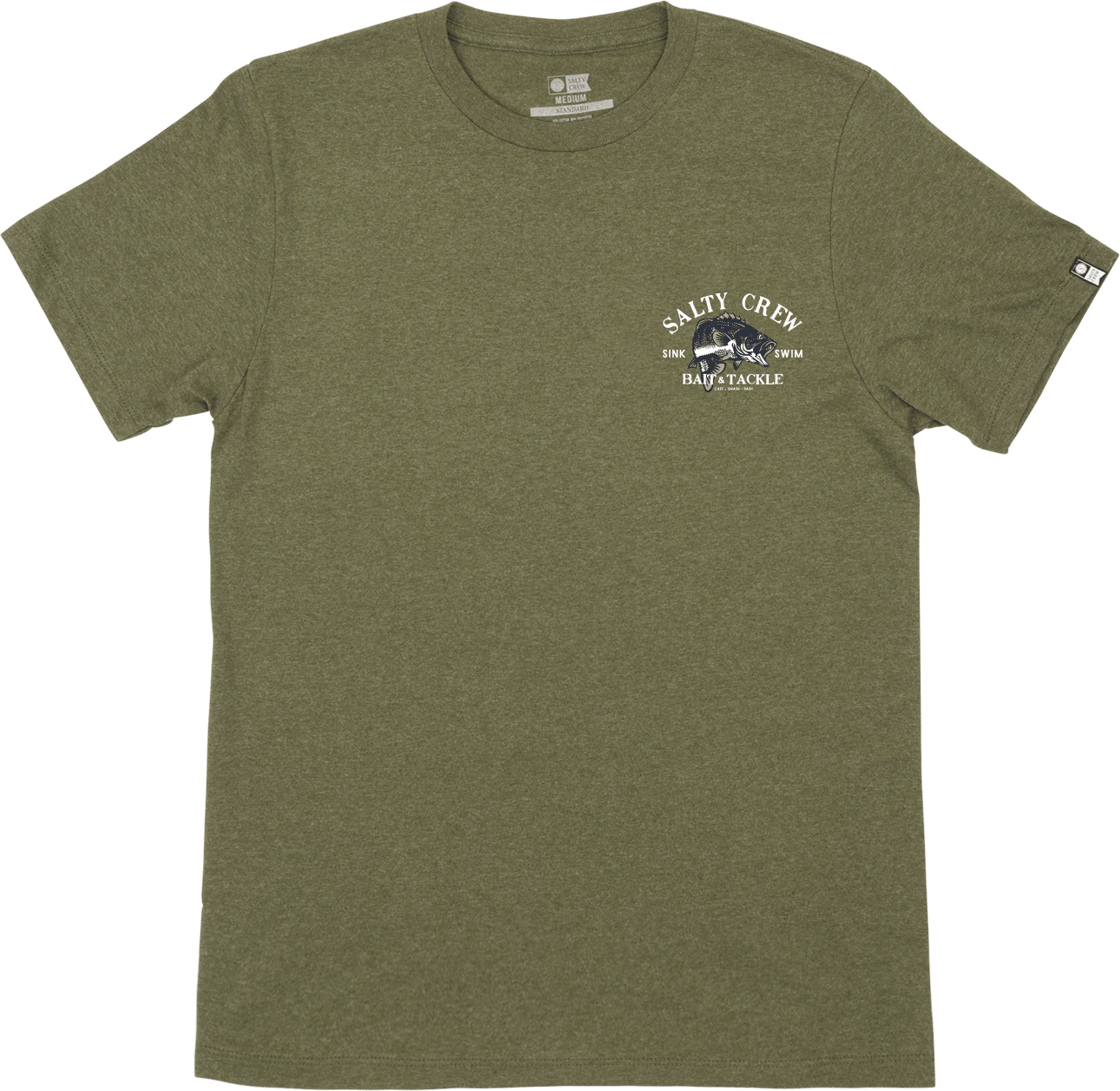 Salty Crew Men's Bass Man Standard S/S Tee Spruce