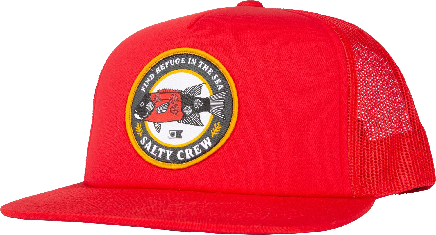 Salty Crew Sheepy Foamy Trucker Red