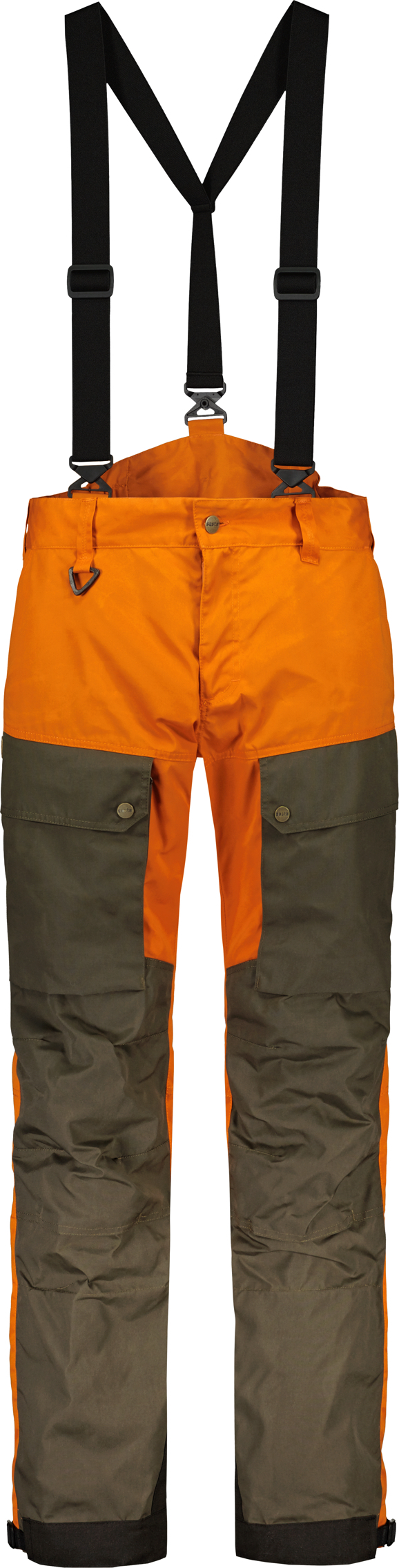 Sasta Unisex Katmai Trousers Orange/ Forest Green