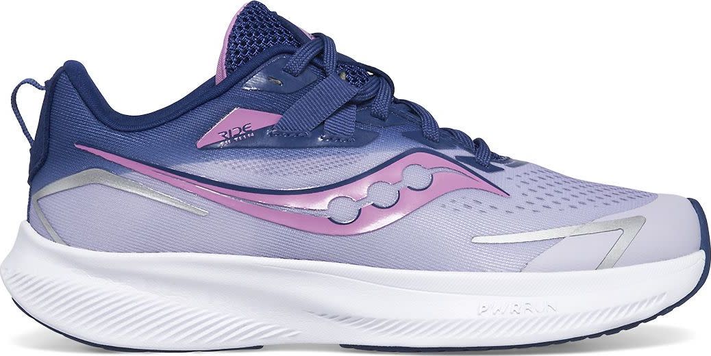 Saucony Kids’ Ride 15 Mauve/Indigo