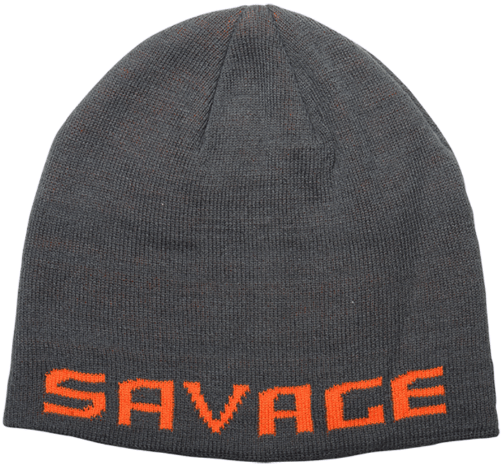 Savage Gear Savage Gear Logo Beanie Rock Grey/Orange, One Size Savage Gear