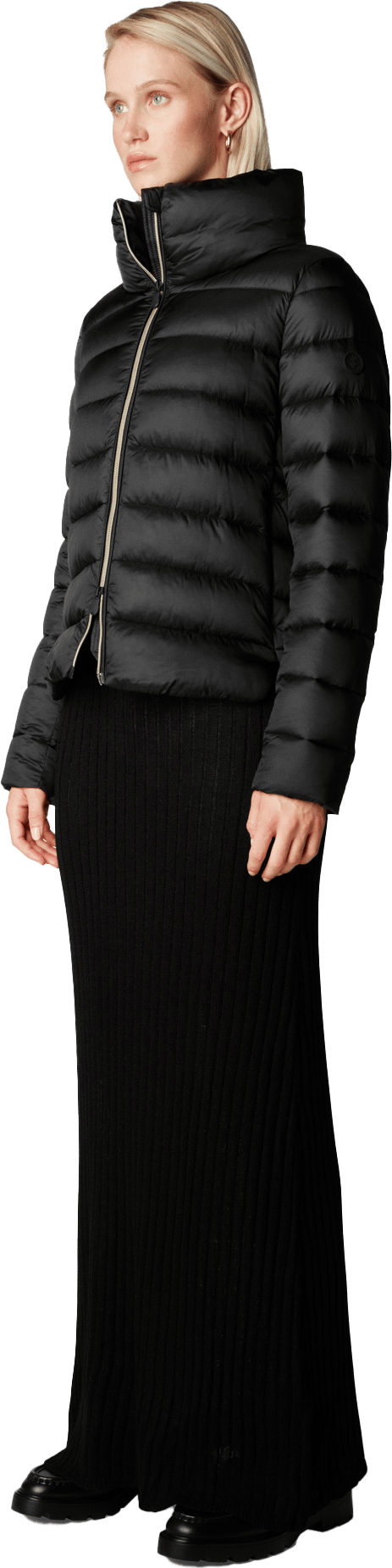 Save the Duck Women's Animal Free Puffer Jacket Elsie Black Save the Duck