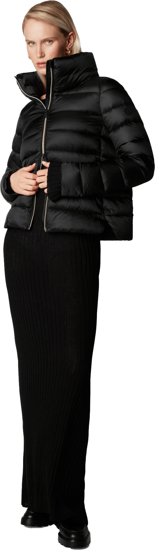 Save the Duck Women's Animal Free Puffer Jacket Elsie Black Save the Duck