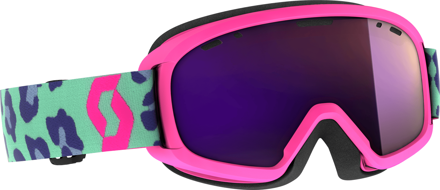 Scott Juniors' Witty Chrome Goggle Mint Green-Neon Pink/Enhancer Purple Chrome