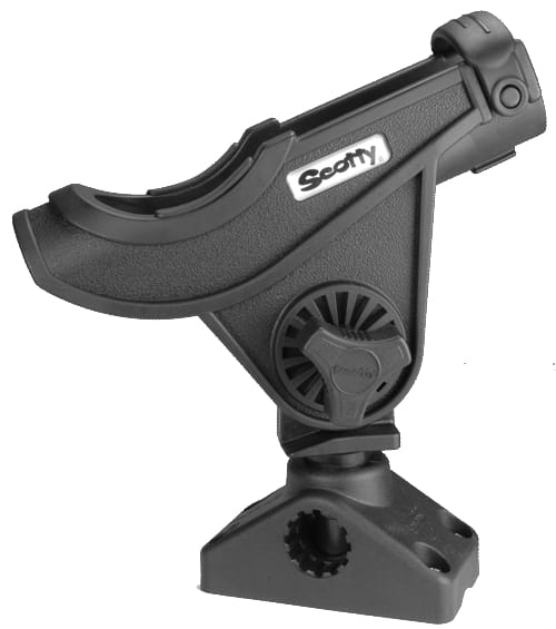 Scotty 280 Baitcaster/Spinning Rod Holder, Black w/241 Onecolour Scotty