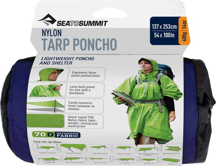 Sea To Summit Nylon Tarp Poncho Blue Sea to Summit