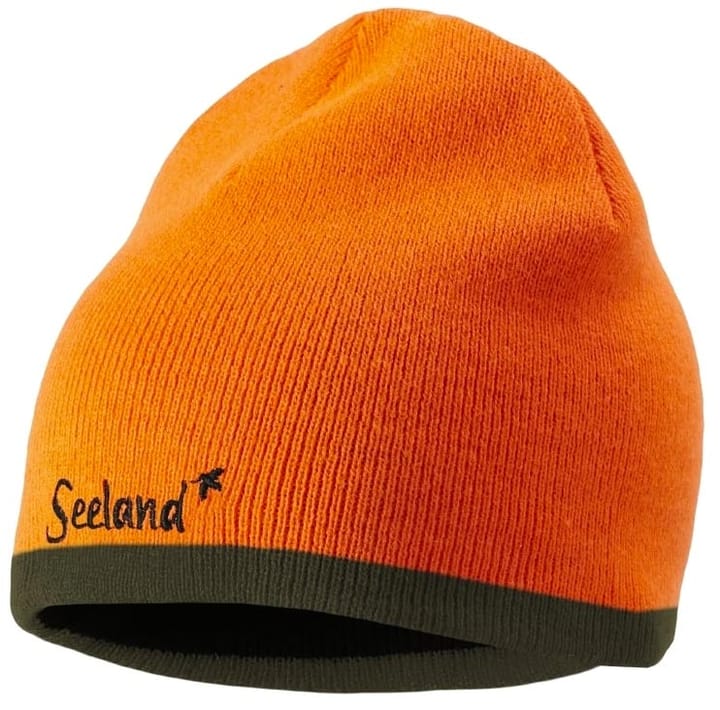 Seeland Ian Reversible Beanie Hi-Vis Orange/Pine Green Seeland