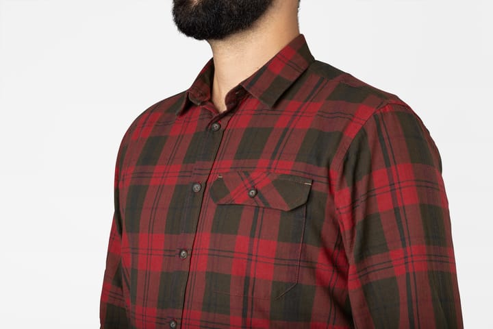 Seeland Men's Highseat Shirt Red Forest Check Seeland