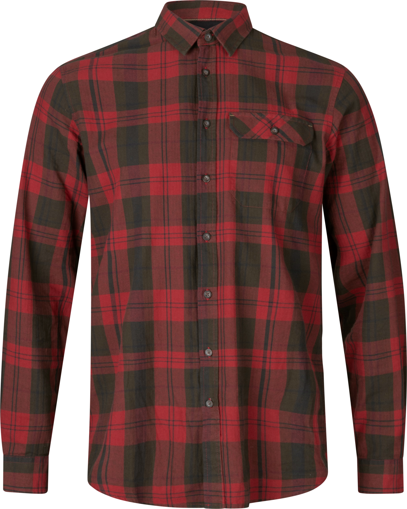 Seeland Men’s Highseat Shirt Red Forest Check