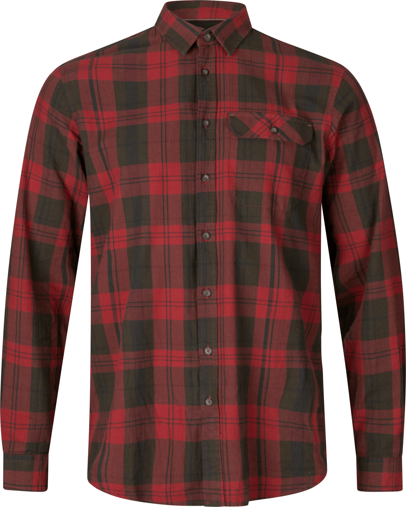 Seeland Men's Highseat Shirt Red Forest Check