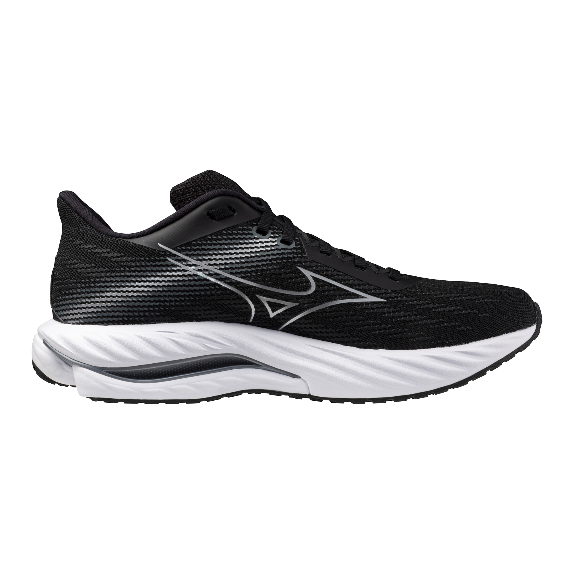 Mizuno Women's Wave Inspire 21 Black/silver/metallic Gray, 39