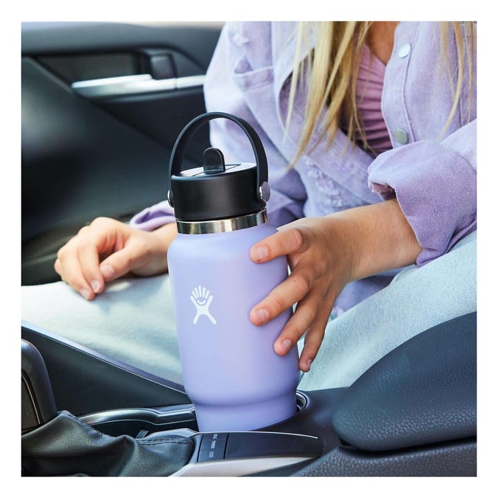 Hydro Flask Wide Mouth Travel Bottle with Flex Straw Cap (946ml) Black Hydro Flask