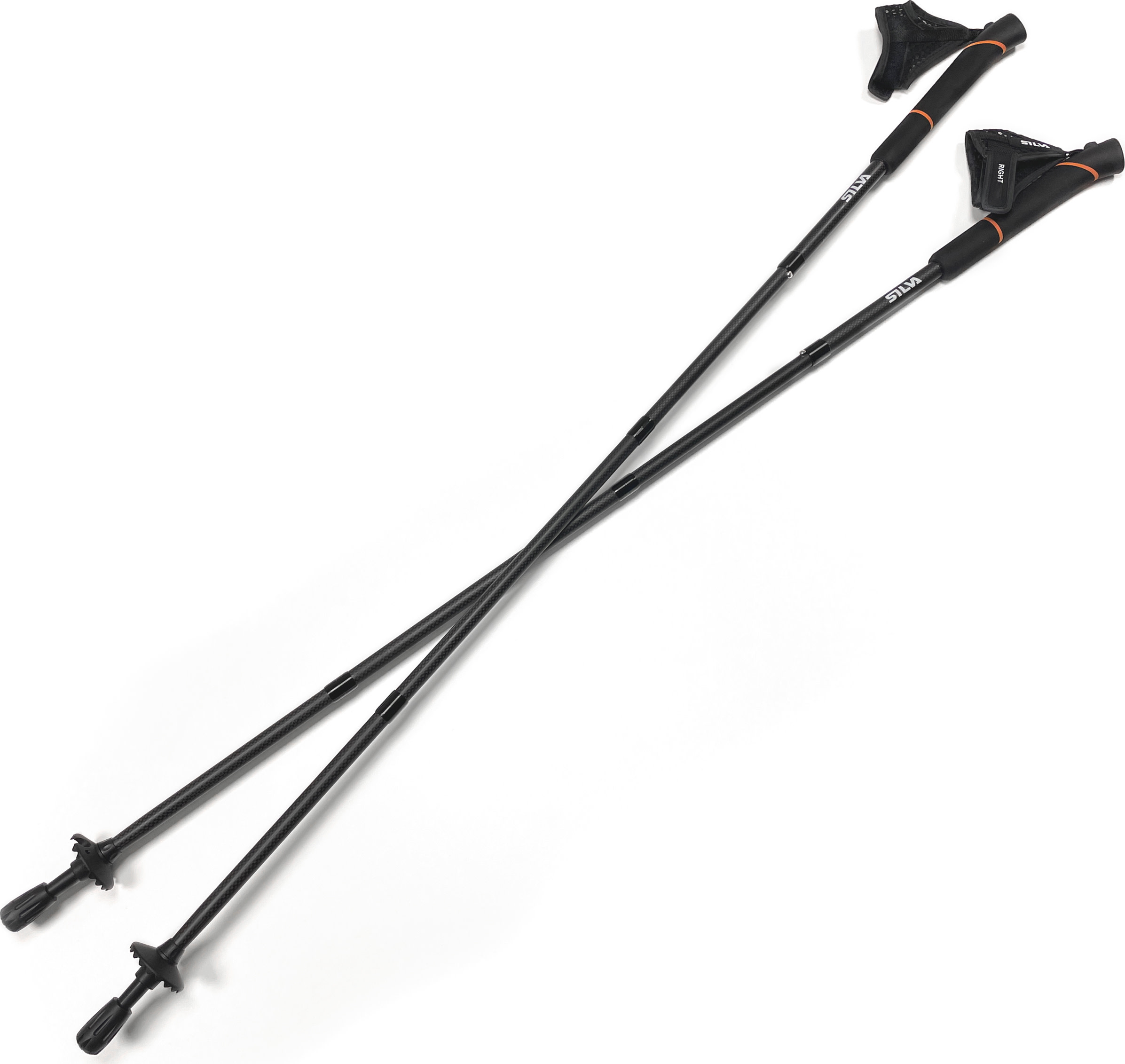 Silva Running Poles Carbon 125 cm Black