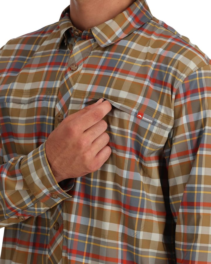 Simms Simms Bugstopper Shirt Simms Chestnut Multi Plaid Simms