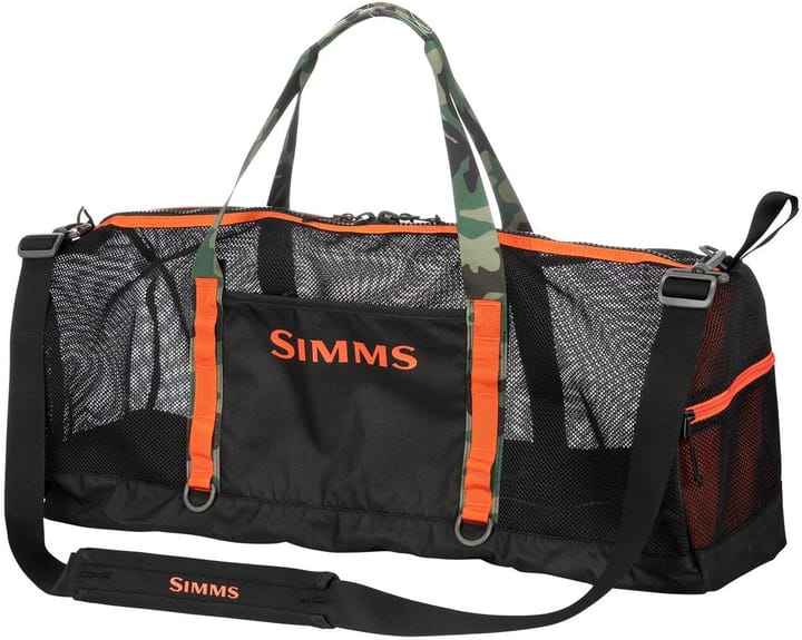 Simms Simms Challenger Mesh Duffel Hex Flow Camo Carbon Simms