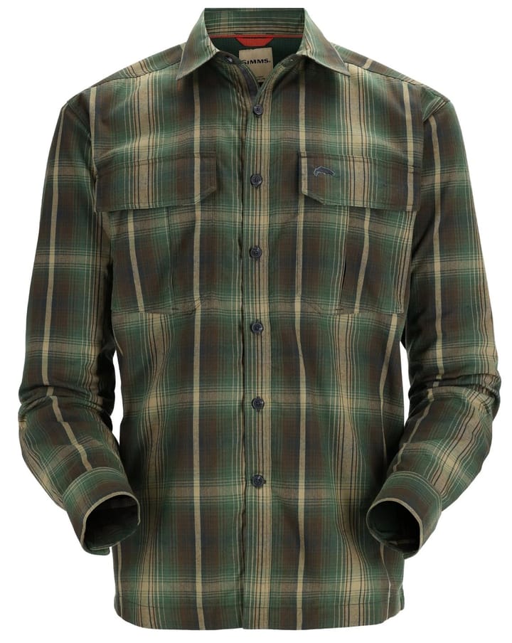 Simms Simms Coldweather Shirt Hickory Asym Ombre Plaid Simms