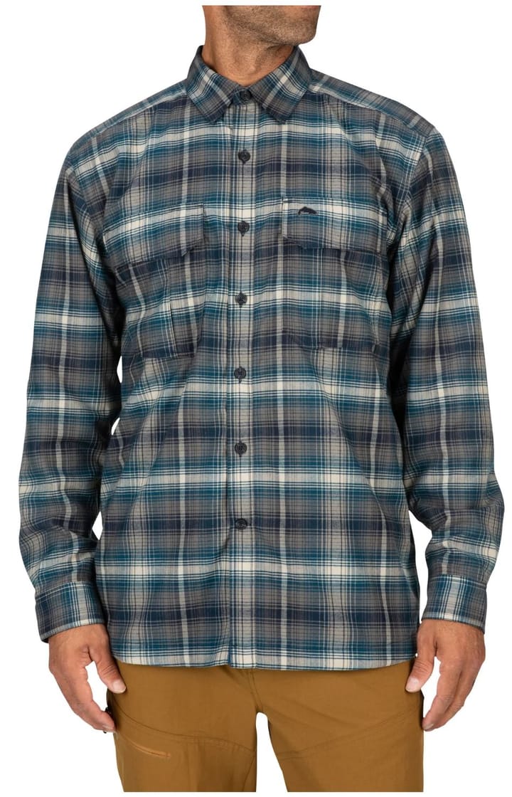 Simms Simms Coldweather Shirt Hickory Asym Ombre Plaid Simms