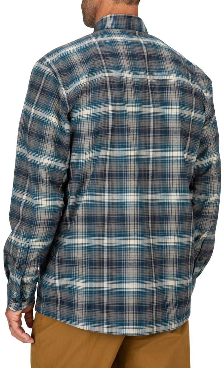 Simms Simms Coldweather Shirt Hickory Asym Ombre Plaid Simms