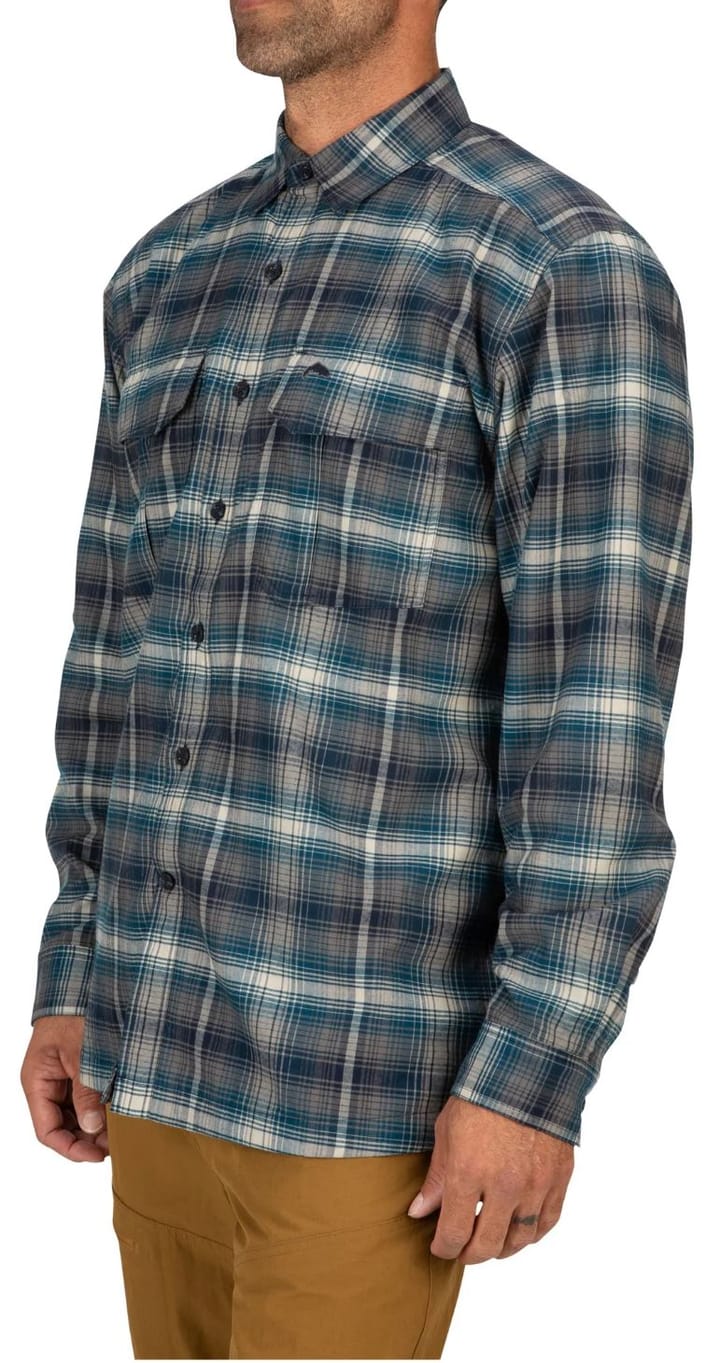 Simms Simms Coldweather Shirt Hickory Asym Ombre Plaid Simms