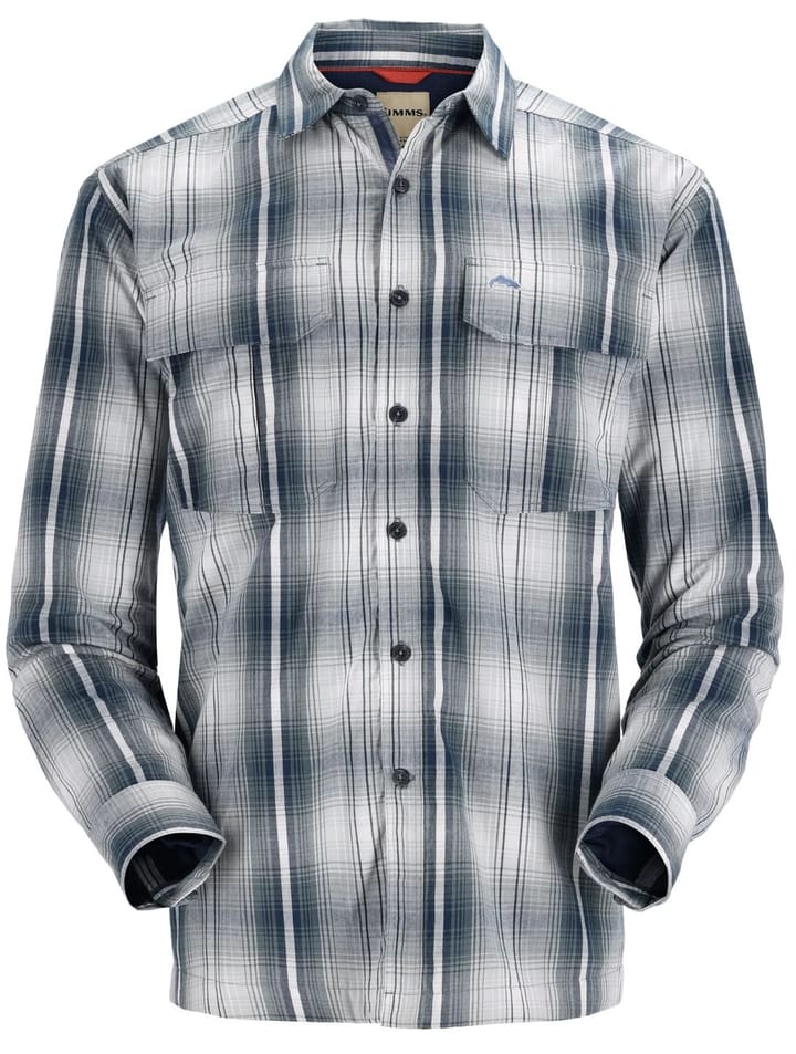 Simms Simms Coldweather Shirt Hickory Asym Ombre Plaid Simms