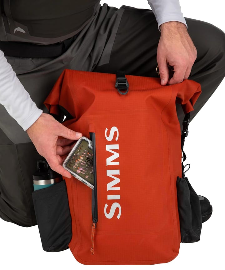 Simms Simms Dry Creek Rolltop Backpack 30l Simms Orange Simms