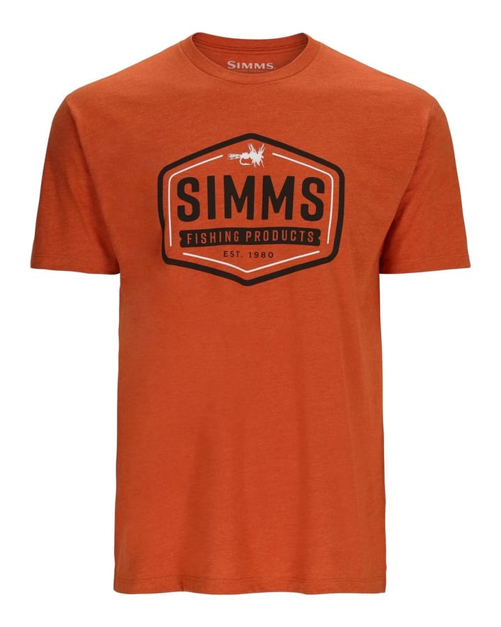 Simms Simms Fly Patch T-Shirt Adobe Heather Simms