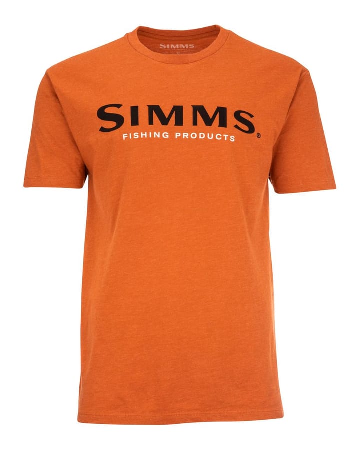 Simms Simms Logo T-Shirt Simms Orange/charcoal Heather Simms