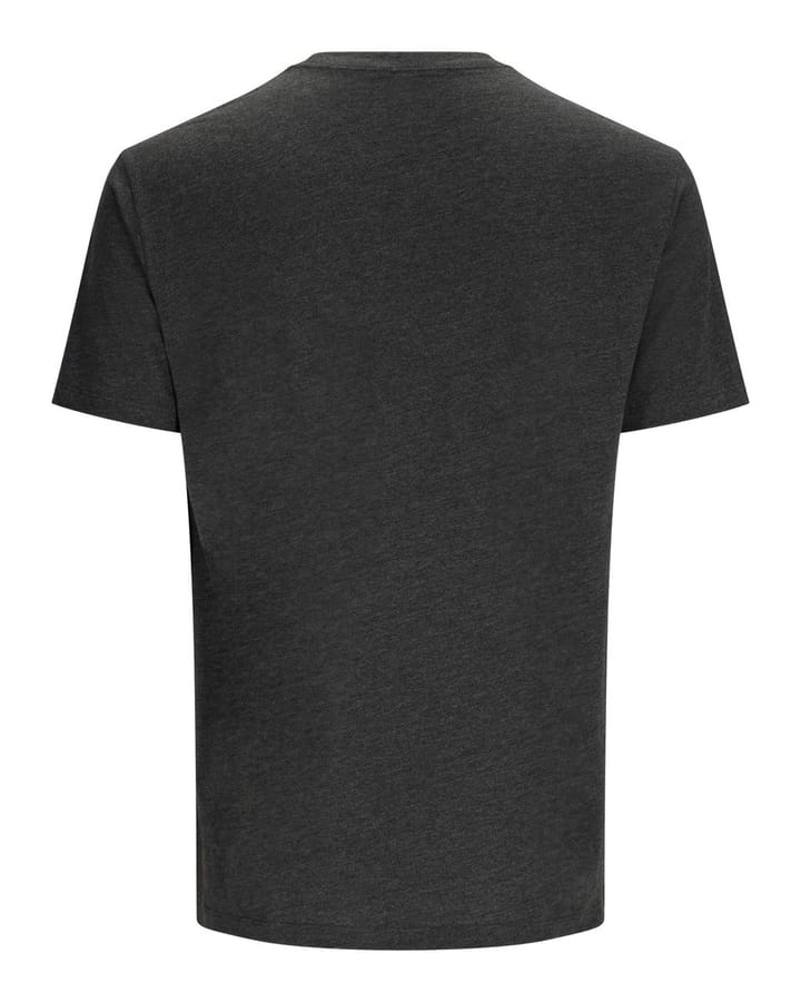 Simms Simms Stacked Logo Bass T-Shirt Charcoal Heather Simms