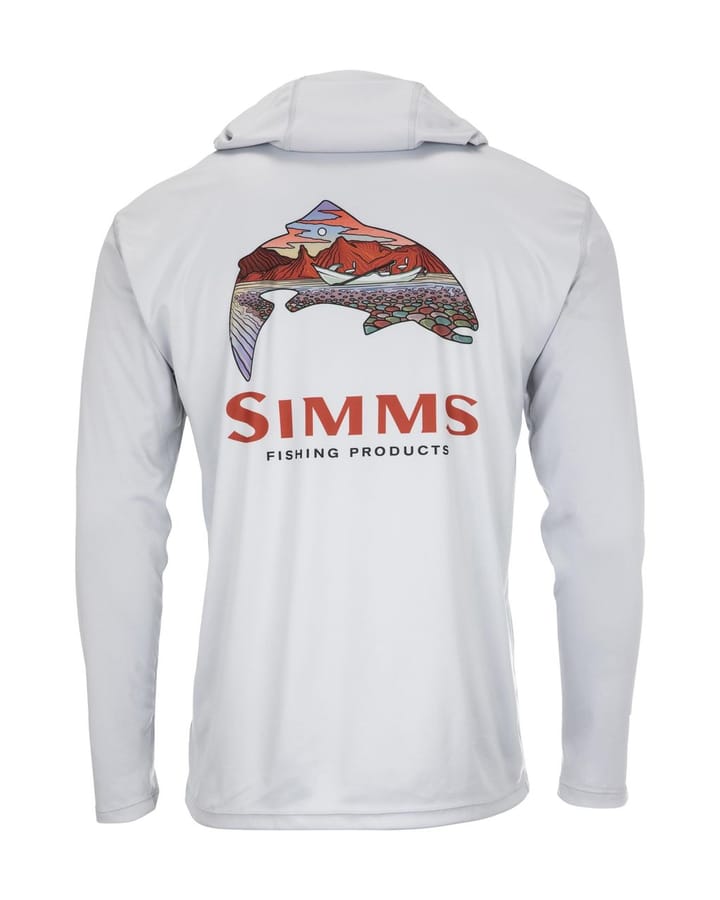 Simms Simms Tech Hoody Artist Series Trout Logo Flame/sterling Simms