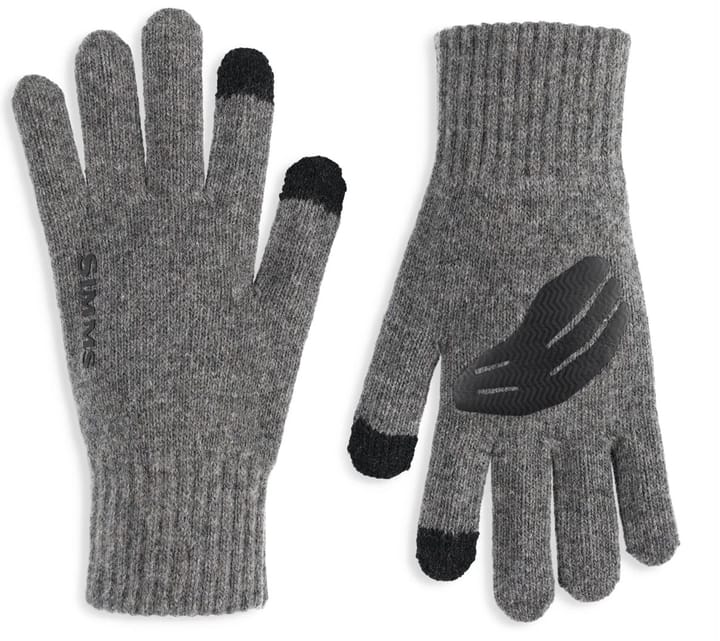 Simms Simms Wool Full Finger Glove Steel Simms