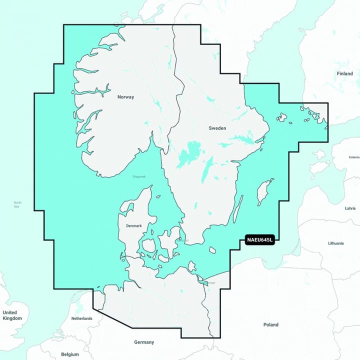 Garmin Garmin Maritime Kart Skagerrak Eu645l Garmin Navionics+ Verdensledende Sjøkart Garmin