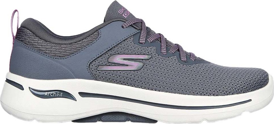 Skechers Women’s Go Walk Arch Fit – Vibrant Look Charcoal