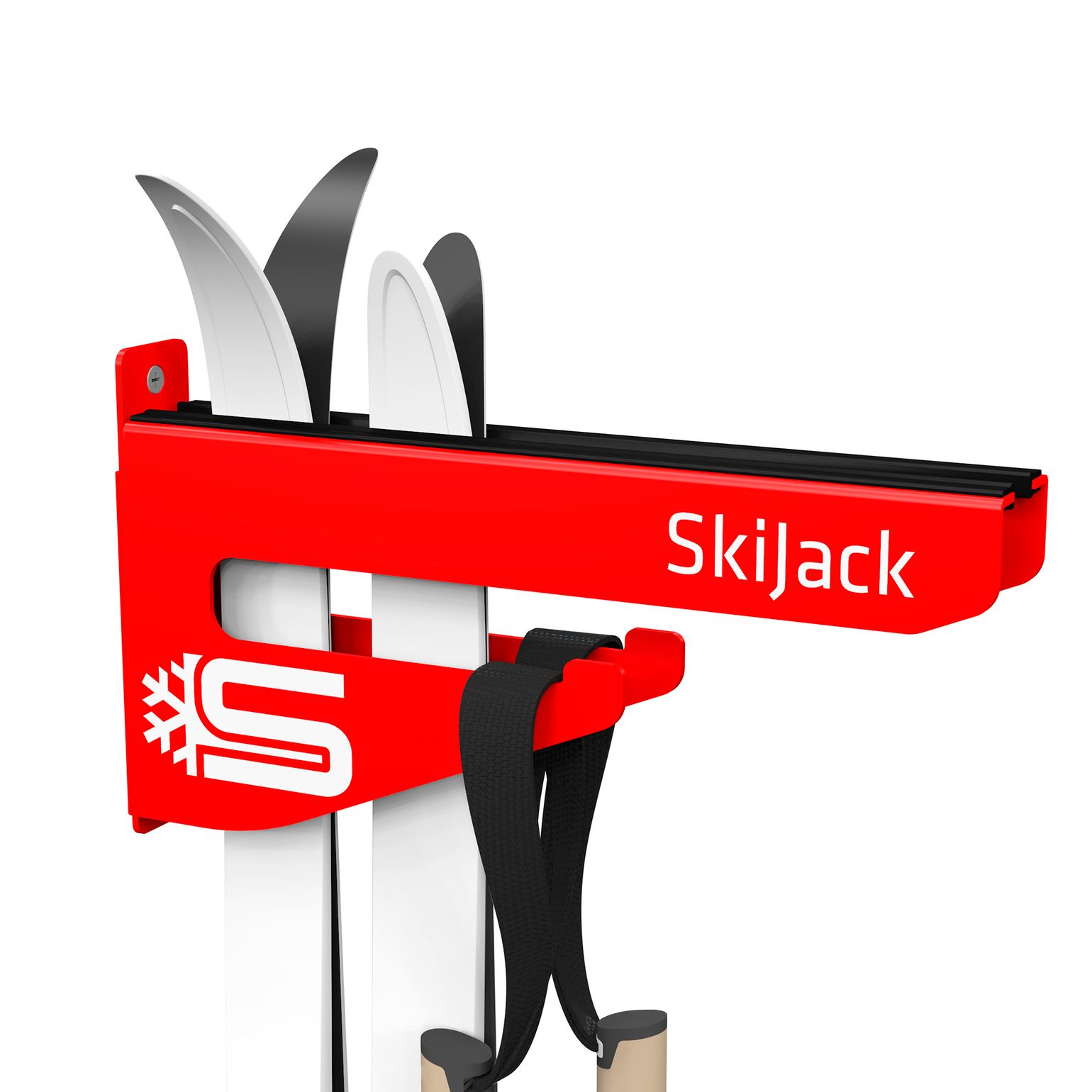 Skijack Skihanger Wall Red