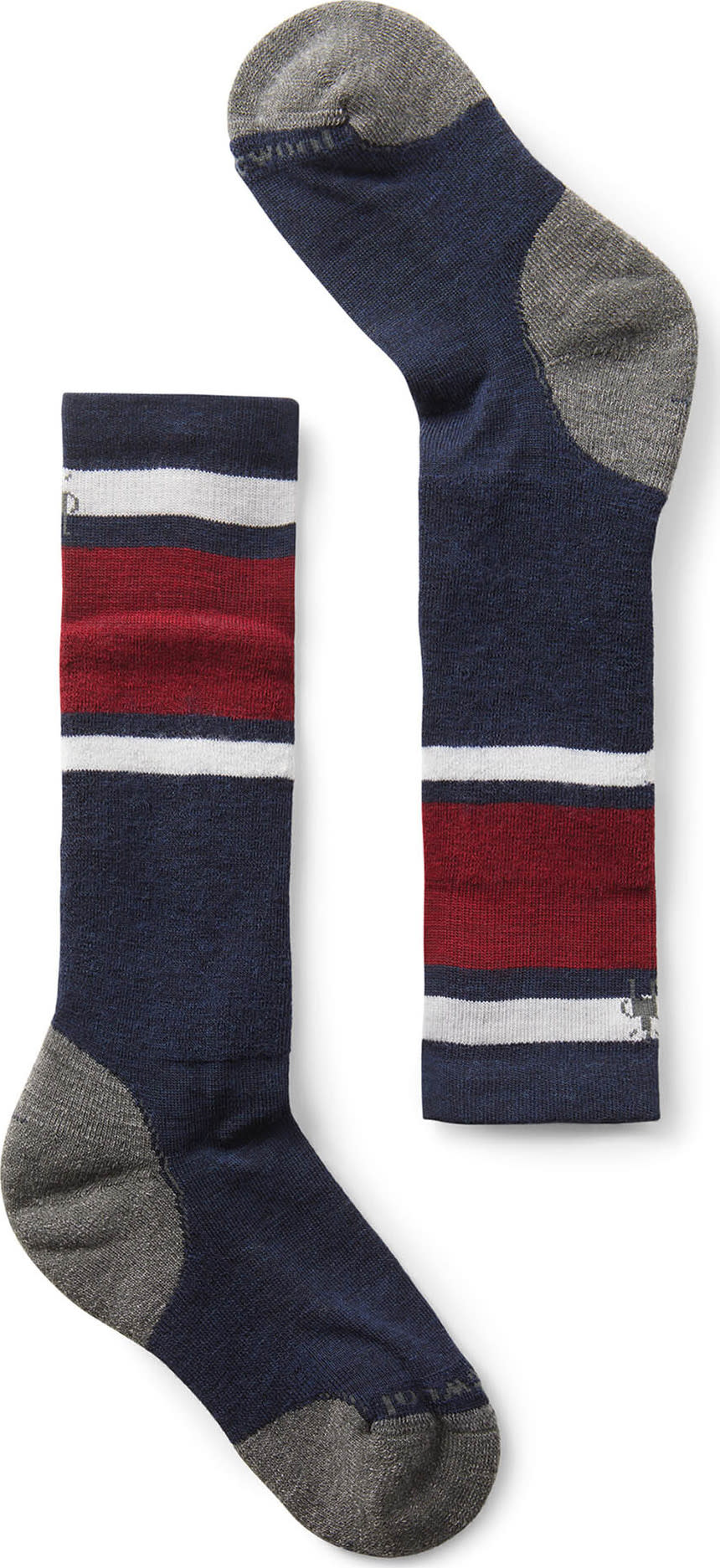 Smartwool Kids’ Wintersport Full Cushion Stripe OTC Socks Deep Navy