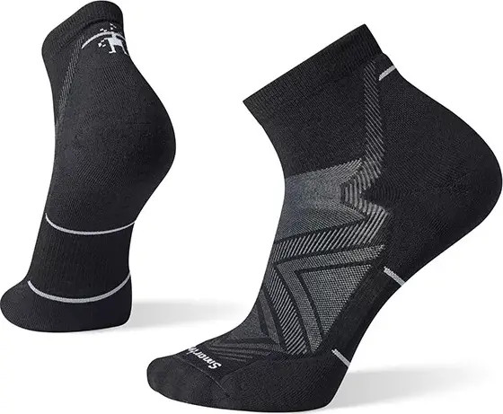 Smartwool Men’s Run Targeted Cushion Ankle Socks Black