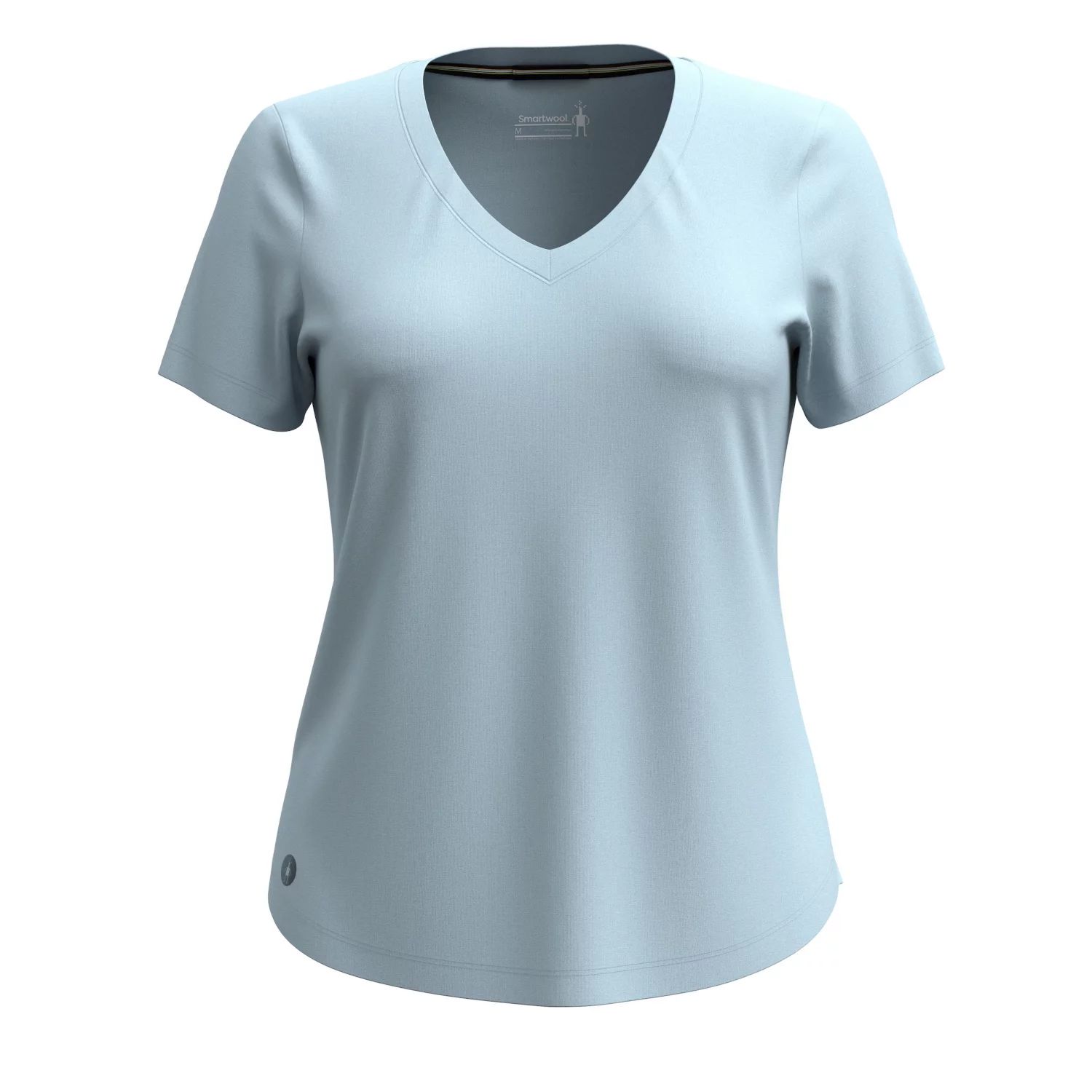 Smartwool Women's Merino Sport Ultralite V-Neck Short Sleeve Winter Sky