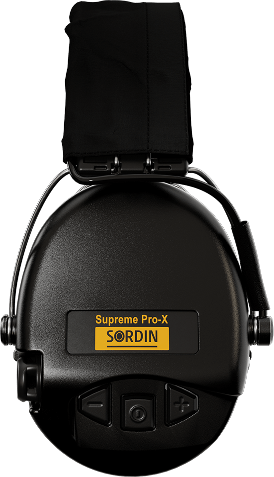 Sordin Supreme Pro-X Slim Headband Black PVC