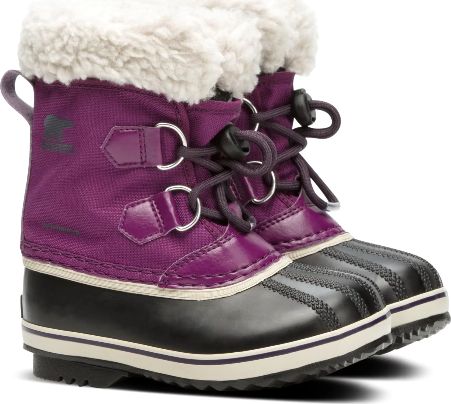 Sorel Kids’ Yoot Pac Nylon Boot Wp Wild Iris Dark Plum