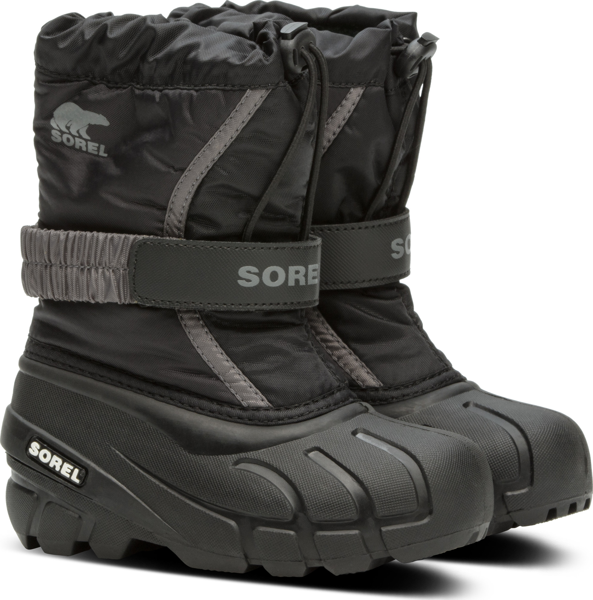 Sorel Kids’ Childrens Flurry Black/City Grey