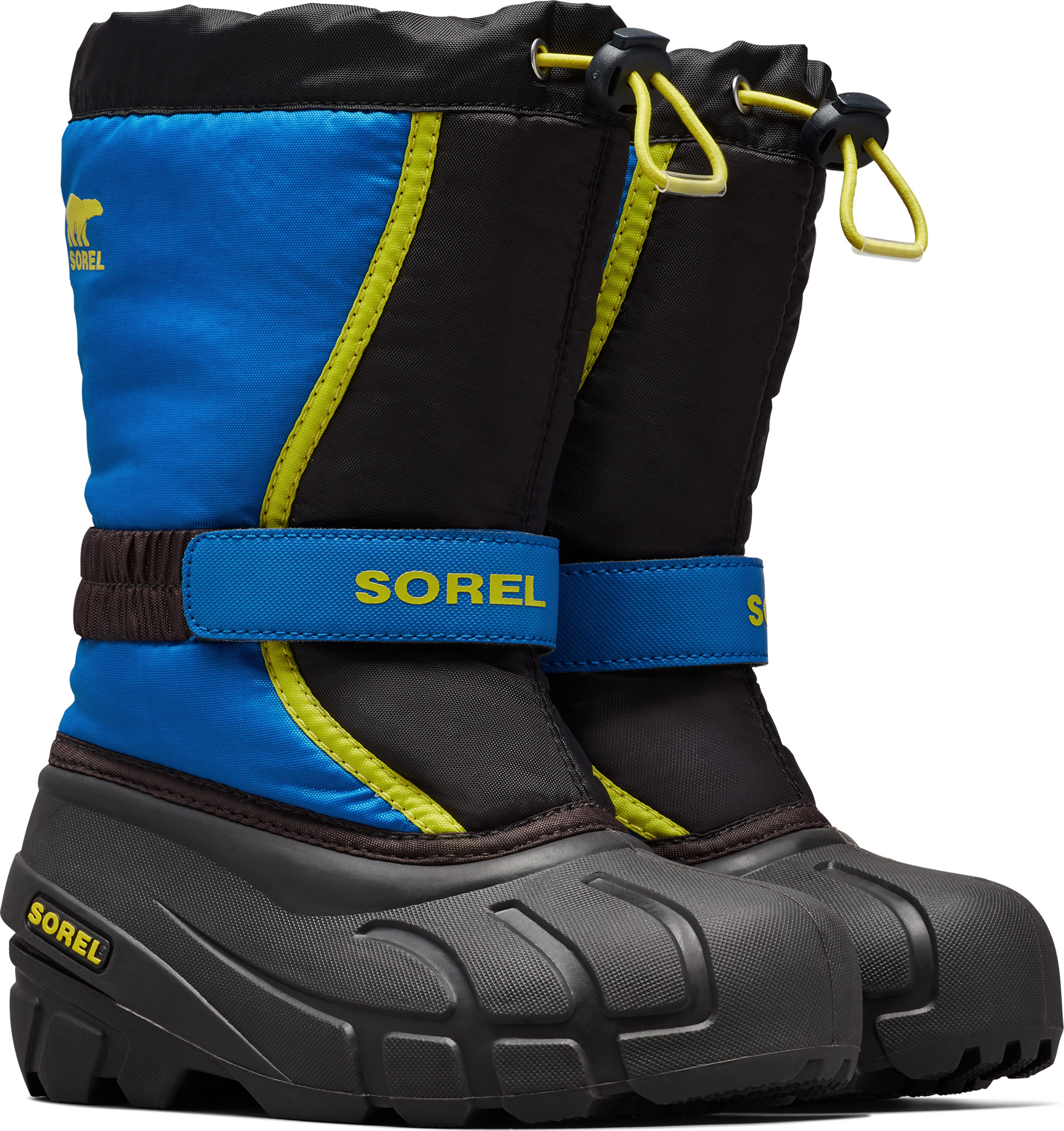 Sorel Kids’ Childrens Flurry Black/Super Blue