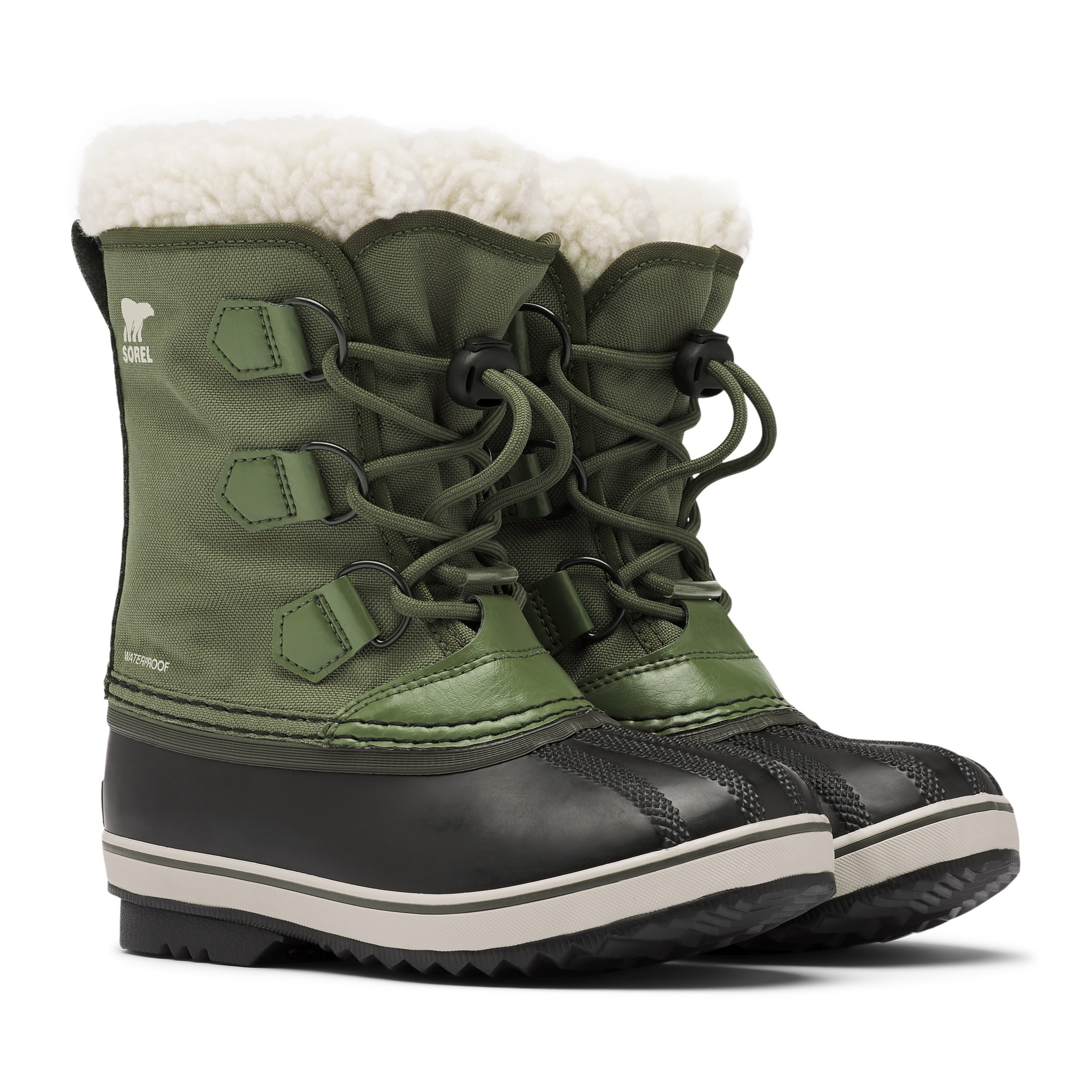 Sorel Kids’ Yoot Pac Nylon Hiker Green