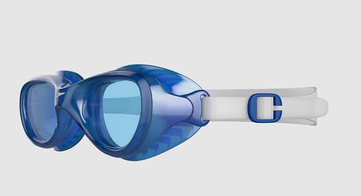 Speedo Juniors' Futura Classic Goggles Clear/Neon Blue Speedo