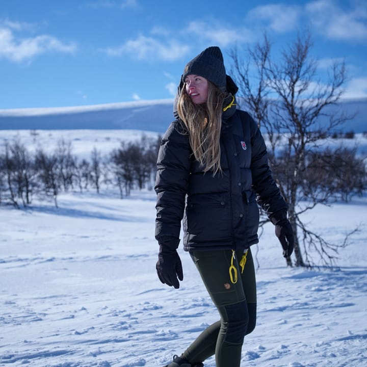 Fjällräven Women's Expedition Down Lite Jacket Patina Green-Mustard Yellow Fjällräven