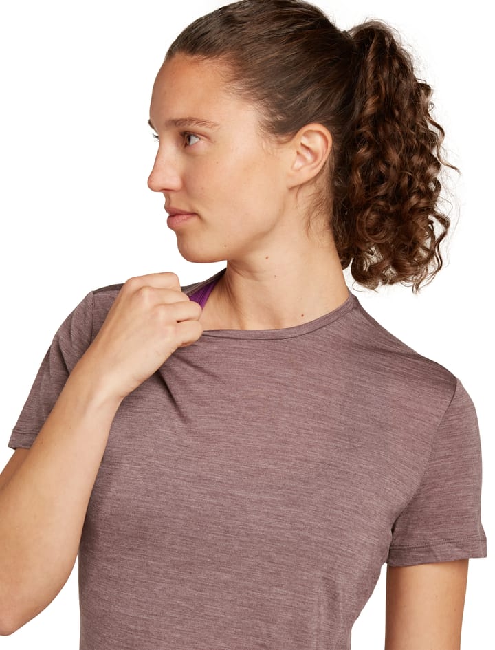 Icebreaker Women Merino 125 Cool-Lite™ Sphere Iii Ss Tee Carob Hthr Icebreaker