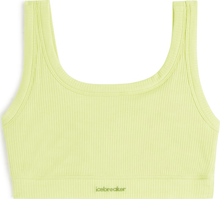 Icebreaker Women's Merino Rib Lotus Bra Citrine Icebreaker