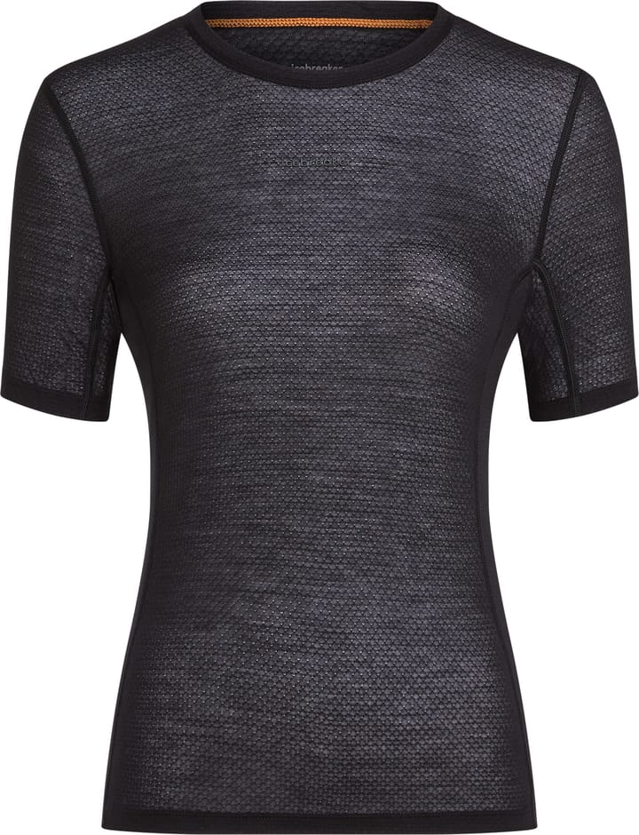 Icebreaker Women's Merino 75 Cool-Lite Featherlight Shortsleeve Crewe Black Icebreaker